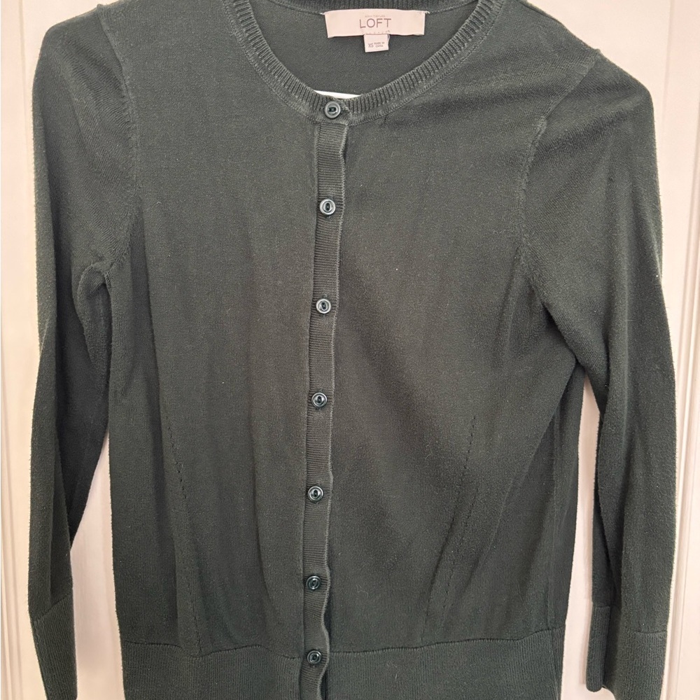 LOFT Women's Green Sweater